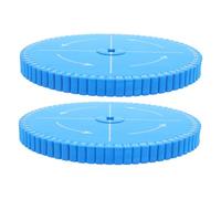 HOODANCOS 2pcs Kumihimo Braiding Disk Round and Square Friendship Bracelet Maker DIY Beading Cord Braiding Plate for Precise Knotting and Versatile Crafting