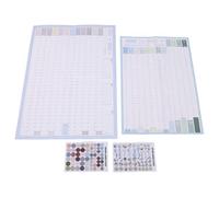 HOODANCOS 2pcs Large Full Year Wall Calendar 365 Days Daily Planner with Vertical Horizontal Layouts, Minimalist Yearly Schedule Poster for Home Office and School Planning