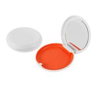 HOODANCOS 2Pcs Magnetic Closure Teeth Braces Organizer with Mirror White Invisible Aligner and Retainer Storage Case for Travel and Daily Oral Care