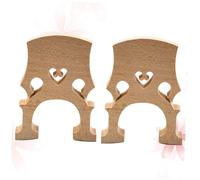 HOODANCOS 2pcs Maple Cello Bridge Lightweight Fitted Accessories Natural Wood Tone Enhancer Easy to Shape for Practice and Learning