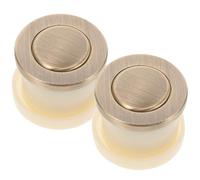 HOODANCOS 2pcs Metal Cabinet Door Knobs Spring-Loaded Hidden Drawer Handles for Kitchen Wardrobe Dresser Comfortable to Grip