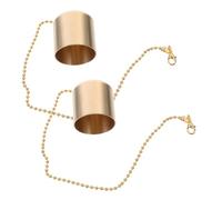 HOODANCOS 2pcs Metal Candle Snuffer Caps Brass Extinguishers for Scented Tea Light Jar Aromatherapy Candles High Hardness Design Portable Lightweight