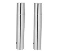 HOODANCOS 2pcs Metal Document Tube Certificate Holder with 2.8cm Diameter and 30cm Length, Diploma Cover Storage Organizer for Birth and Marriage Certificates, Protective Stainless Steel