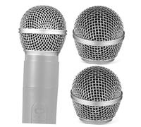 HOODANCOS 2pcs Metal Microphone Grill Heads Replacement Mesh Ball Head Compatible with Precise Fit Microphone Accessories for Enhanced Sound Clarity and Easy Installation