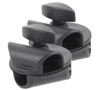 HOODANCOS 2pcs Microphone Arm Desk Mount Clamps Mic Holder Clips Compatible with 15mm to 19mm Stands Rotatable Boom Mic Stand Accessories for Stage and Studio Use