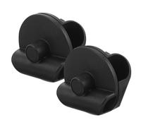 HOODANCOS 2pcs Microphone Holder Clip for Mic Boom Stand, Lightweight Abs and Iron Material with Adjustable Crossbar Adapter, Easy to Install Microphone Mobile Bracket Arm Clamps for Live