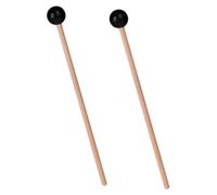 HOODANCOS 2pcs Mini Tongue Drum Mallets Wood Handles, Small Percussion Mallets for Steel Tongue Drum, Compact Rubber-tipped Drumsticks for Musical Instruments and Practice