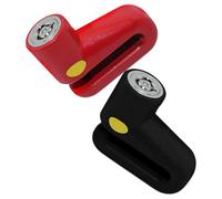 HOODANCOS 2pcs Motorcycle and Bicycle Mini Disc Brake Lock Set, Heavy Duty Anti-Theft Security Locks for Scooter and Bike Wheels, Portable Multi-Color Bike Accessories