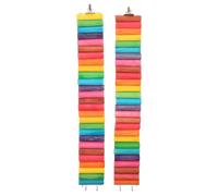 HOODANCOS 2Pcs Multi-function Wooden Hamster Ladders with Swings Decorative Hamster Supply for Pets Like Gerbils Chinchillas Rats Healthy Climbing for Active Animal Habitat