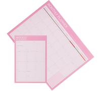 HOODANCOS 2pcs Paper Schedule Pad Monthly Notebook Easy to Write on Plenty of Room for Notes Pink Paper Weekly Planner for Office and Home Use Suitable for Students and Teachers