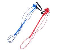 HOODANCOS 2pcs Parrot Harness Leash Set with Adjustable Flying Wings, Soft Breathable Pet Bird Harness for Outdoor Training and Walking, Red and Blue, Size S, Suitable for Small Parrots