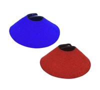 HOODANCOS 2Pcs Parrot Neckwear Anti-scratch Protective Collar Cone for Birds Soft Comfortable Bite Prevention in Red and Blue Stylish Bird Collar for Healing