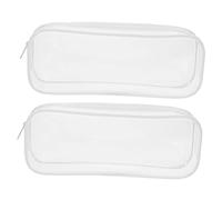 HOODANCOS 2Pcs Pencil Case Large Capacity Zippered Stationery Bag Practical Multi Use Storage for Pencils Pens Rulers for Students and Artists