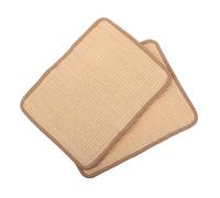 HOODANCOS 2pcs Pet Mat Natural Sisal Cat Scratcher Mat for Indoor Cats Bunny Scratch Pads Pet Sleeping for Cages and Beds
