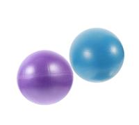 HOODANCOS 2pcs Pilates Ball with Pump PVC Fitness Balls for Indoor Yoga and Core Training for Balanced Strength and Physical Therapy Purple Blue