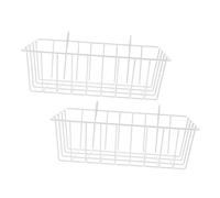 HOODANCOS 2pcs Rabbit Hay Feeder with Hanging Holder Metal Cage Feeder for Rabbits and Bunnies Household Bunny Feeding Accessories