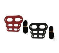 HOODANCOS 2pcs Reptile Lizard Harness Chest Leash Set without Wings Black and Red Adjustable Pet Hauling Rope for Small Lizards and Reptiles Sturdy Accessories for Outdoor Walking