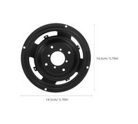 HOODANCOS 2pcs Round Iron Speaker Basket Frame for Clear Sound Transmission Front and Rear Mount Compatible Car Audio Speaker Replacement Parts