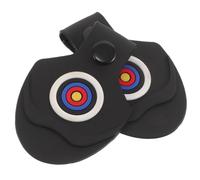 HOODANCOS 2pcs Rubber Archery Foot Pads for Small Bow Black Protection