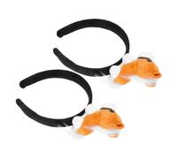 HOODANCOS 2pcs Soft Cartoon Horse Headband Animal Photo Booth Props for Birthday Party Halloween Amusement Park Fun Creative Hair Accessories