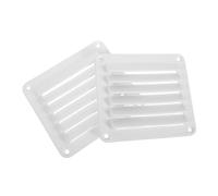 HOODANCOS 2pcs Square Nylon Air Vent Grille for Boats Rvs Yachts Louvered Ventilation Outlet Cover for Cabins and Camper Fresh Airflow