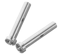 HOODANCOS 2pcs Stainless Steel Drill Bit Converter Adapters 3.0mm to 2.35mm Small Ergonomic Portable Conversion Tool for Micro Drill Bits and Cordless Screwdriver Use