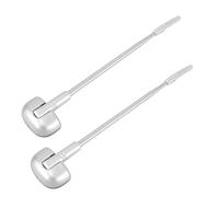 HOODANCOS 2pcs Telescopic Car Antenna Flagpole Corner Bumper Mount for Trucks and Vehicles Easy Installation Parking Assist Replacement Auto Accessory Stylish Extendable Flag Pole Guard for