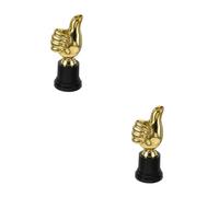 HOODANCOS 2pcs Thumb Trophy Decorative Award Cup for Lightweight Plastic Trophy Model for School Competitions Parties and Home Decor Encourages Participation Events