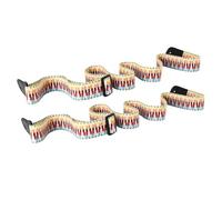 HOODANCOS 2pcs Ukulele Strap Ethnic Style Rainbow Guitar Shoulder Straps Sturdy Polyester Small Guitar Sling Accessories for Home and Outdoor Use