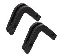 HOODANCOS 2pcs Wall Mounted Barbell Hanger Rack for Garage Gym Heavy-duty PP Dumbbell Rod Storage Holder Prevents Rolling Protects Floor for Commercial and Home Fitness Equipment
