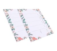HOODANCOS 2pcs Weekly Planner Notepad Tear-off Paper Thick Paper Easy to Write Easy to Store Desk Weekly Planner Great Gift for Family and Friends