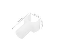 HOODANCOS 2pcs Wheelchair Parts and Accessories Wheelchair Repair Parts Seat Rail Adapter Drive Seat Rail Guide White