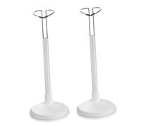 HOODANCOS 2Pcs White Doll Display Rack Portable Storage Stand for Fashion Dolls Material Space Saving Design for Home Store Use Keeps Room Clean and Organized
