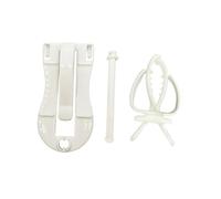 HOODANCOS 2pcs White Fixed Clip for Birdcage Cuttlebone Clamp Multifunctional Bird Accessories for Parrots and Birds