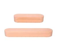 HOODANCOS 2pcs Wooden Tailors Clapper Set, 17.5cm and 30cm Quilters Pressing Blocks for Seam Flattening, Handheld Wooden Ironing Tool for Sewing, Quilting, and Fabric Pressing in Dressmaking