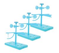 HOODANCOS 3 Sets DIY Plastic Wind Vane Anemometer Kit for Classroom Stem Science Experiments Easy Assembly Wind Measurement Tools