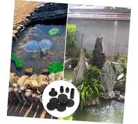 HOODANCOS 3 Sets Solar Powered Bath Fountain Nozzle Plastic Pump Accessories with Patterns for Garden Ponds Fish Tanks and Outdoor Water Bowls