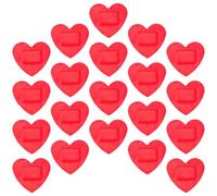 HOODANCOS 30 Sheets Heart-Shaped Wound Bandages Adhesive Hemostatic Patches Breathable Pe Material Strong Viscosity High-Grade Medical Adhesion for Outdoor Use with Independent Small