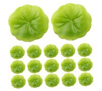 HOODANCOS 30pcs Artificial Lotus Leaves Floating Decorative Water Plants for Fish Ponds Aquarium Micro Landscape DIY Realistic Green Water Decorative Leaf Ornaments
