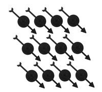 HOODANCOS 30pcs Black Plastic Arrows Turntable DIY Accessory for Board Games Precise Rotating Pointers for Classroom Party and Family Game Replacement