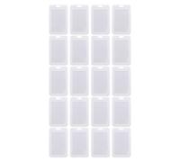 HOODANCOS 30pcs Card Holder Protector Plastic Portable Cover with Clamshell Design Stylish Badge Sleeve for School and Office Use
