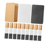 HOODANCOS 30pcs Foldable Blank Blessing Cards Set White, Black, and Kraft Paper for DIY Messages, Writable Greeting Cards for Festivals and Parties