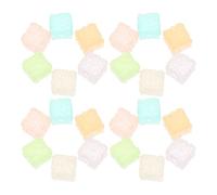 HOODANCOS 30pcs Glow-in-the-dark Luminous Cube Sugar Charms Mixed Colors for DIY Phone Case Decor and Dollhouse Accessories Craft Charm Set Random Color
