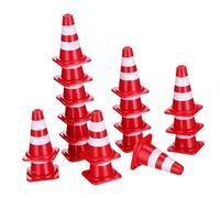 HOODANCOS 30pcs Mini Traffic Cones Interactive Learning Realistic Traffic Sign Decorations for Creative Play and Safety Awareness Miniature Road Models