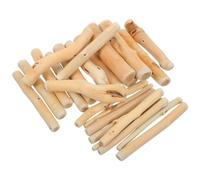 HOODANCOS 30pcs Natural Driftwood Craft Sticks 4 Inch Long 0.8 Inch Diameter Smooth Wooden Pieces for DIY Friendly Rustic Beach Decor Project Wood Learning Activities