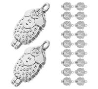 HOODANCOS 30pcs Silver Zinc Alloy Sheep Charm Pendants with Smooth Surface and Versatile Attachment for Handbags and Hanging Ornaments, Cartoon Animal Farm Themed Jewelry Accessories