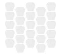 HOODANCOS 32pcs Clear Ultra Thin Guitar Pick Grips Adhesive Silicone Non-slip Pads for Bass Ukulele Music Players Accessories Reusable Picks Instrument Care