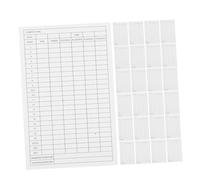 HOODANCOS 35pcs Weather Resistant Golf Score Tracker Cards Durable White Coated Paper Scorebook for Recording Handicaps Game Stats Portable Golf Score for Tournaments Club Competitions
