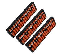 HOODANCOS 3pcs Column Chinese Abacus for Adults Educational Counting for Math Learning Mental Calculation Tool Classroom Visual Aid for Arithmetic Practice