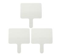 HOODANCOS 3pcs Double-Sided Handheld Dry Erase Paddles Reusable Voting Boards with Comfortable Grip for Classroom Interaction Auction Bidding Home Quizzes and Office Training